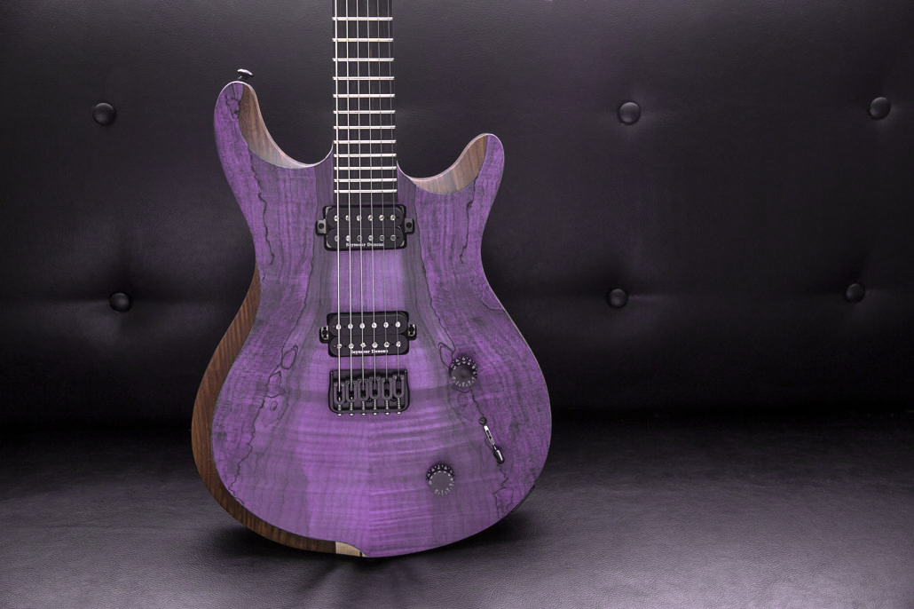 purple guitar stain